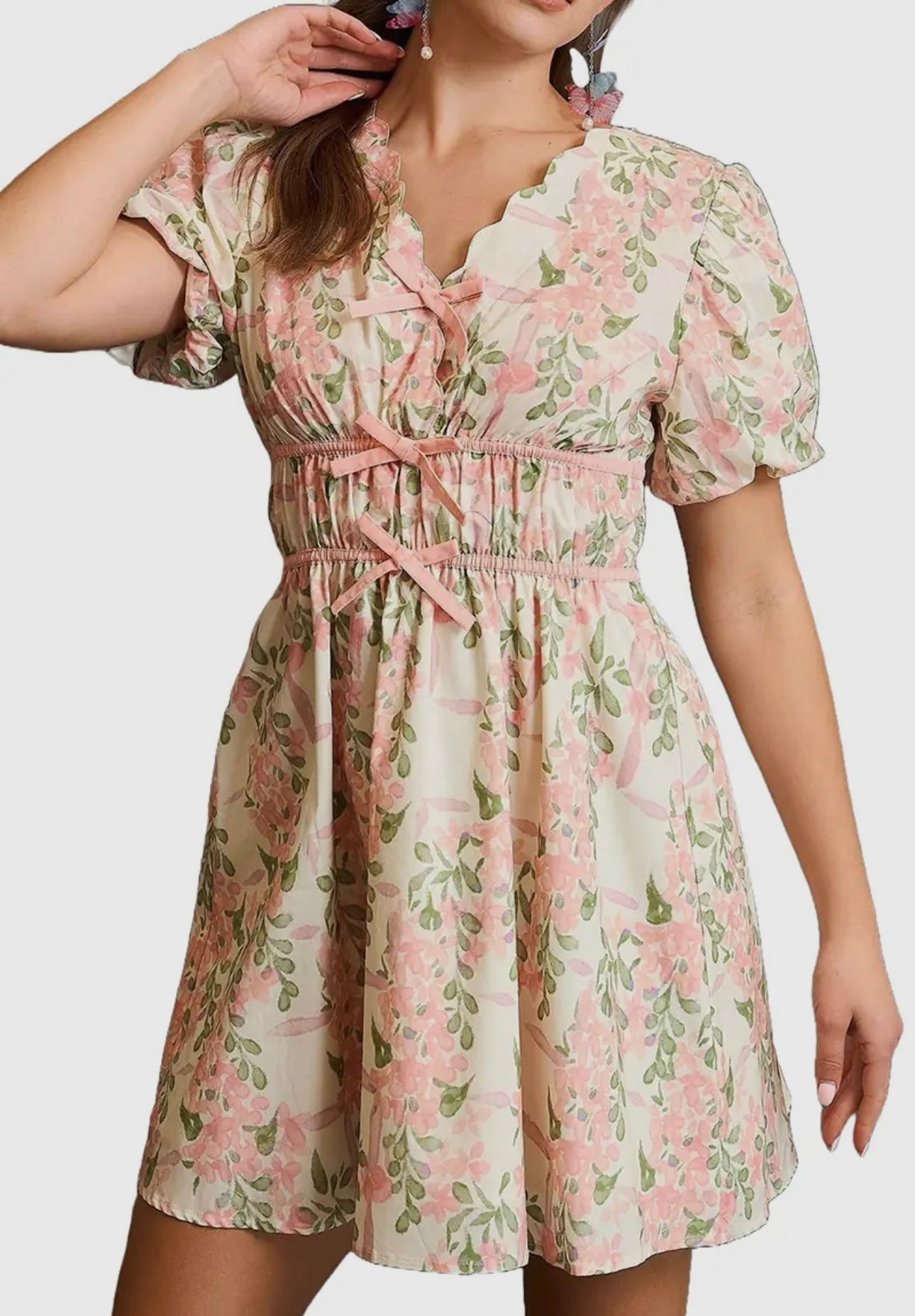 Floral Print Mini Dress