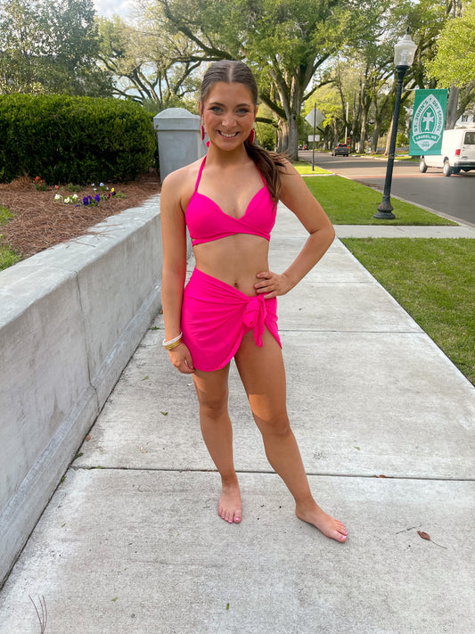 Hot Pink Bikini Top